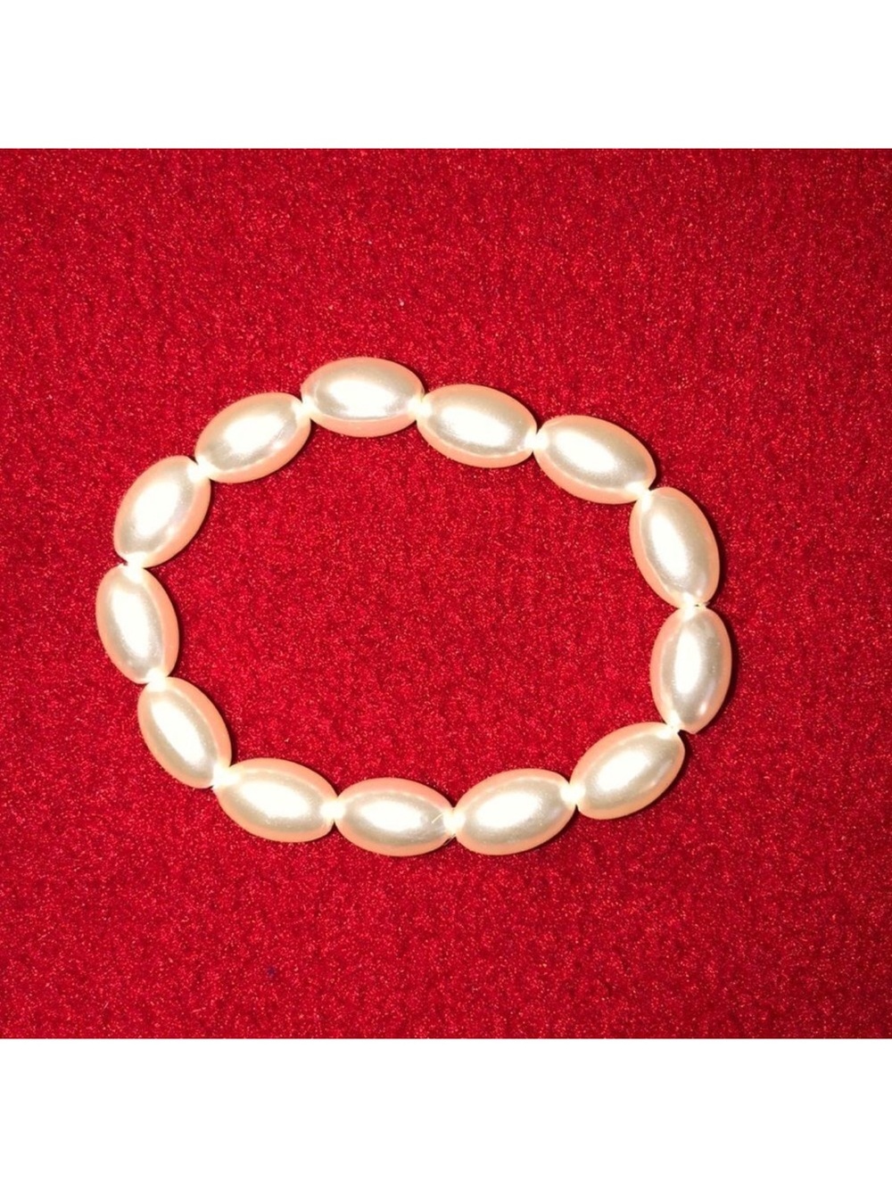 Handmade Stretch Faux Pearl Bracelet